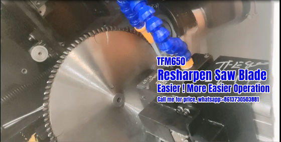 TFM650 Máquina de molienda de hojas de sierra circulares Tct CNC para reafinar