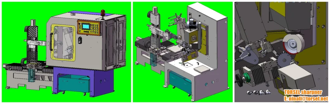 ATZ400 / ATZ500 Función CNC TCT Grinder de hoja de sierra circular superior con cargador 6